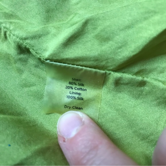 London Times Multi-Colored Tiered Dress and Talbots Green Cardigan, EUC, 10/L - Picture 13 of 16